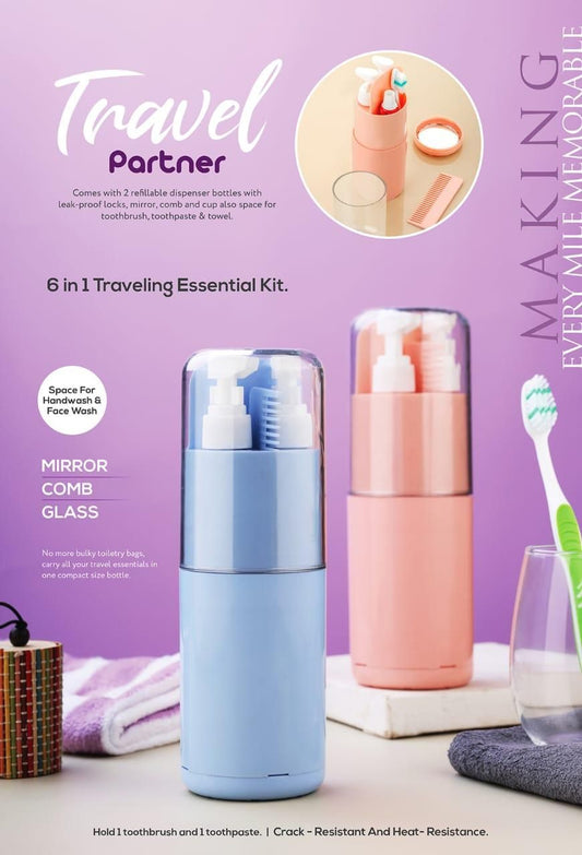 6-in-1 Travel Care Kit – Compact & Leakproof