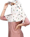 SunShield Cap Mask – Printed Rayon for Women