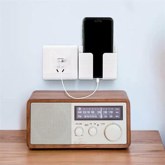 Wall-Mounted Mobile Holder with Charging Slot