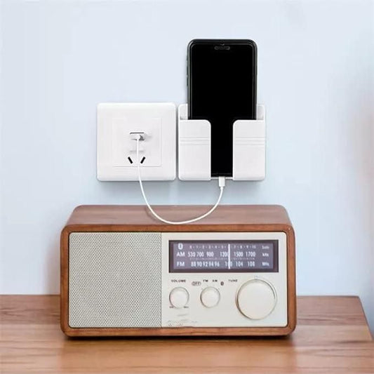 Wall-Mounted Mobile Holder with Charging Slot