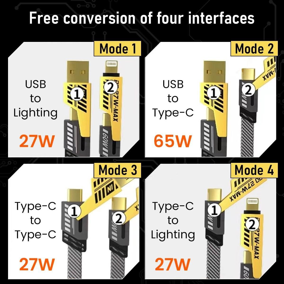 EcoCharge 4-in-1 USB Cable