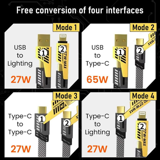 EcoCharge 4-in-1 USB Cable